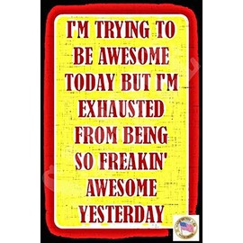 Awesome! Made in USA! 8"x12" All Weather Metal Funny Man Cave Sign Office Decor Bar Drinking Garage Inspirational Humor