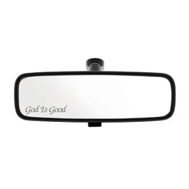 3.75 x .75" God Is Good Vinyl Decal Rearview Mirror Bumper Sticker, Windows, Cars, Trucks, laptops, etc