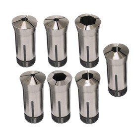 TJHSM 7pcs 5C Hex Collet Set, High Precision Fit for Automatic Lathes CNC Lathes