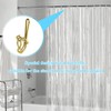 100pcs Brass Curtain Hooks,Heavy Duty Metal Metal Drapery Curtain Hooks,Metal