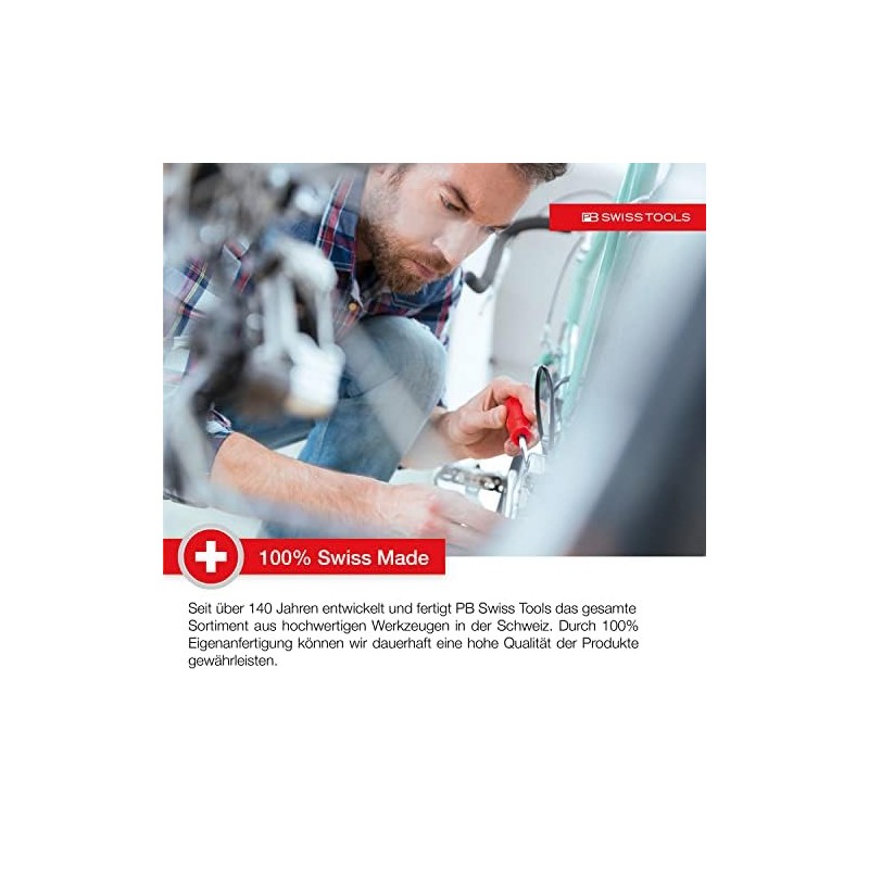 PB SWISS TOOLS ピービースイスツールズ スイスグリップ スタビーマイナスドライバー 刃先厚0.8X刃先幅5.5mm 全長80mm 8135.3-30