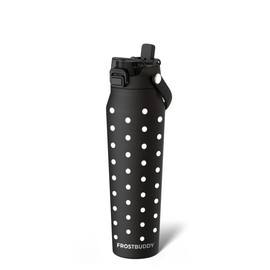 Bottle Buddy | Dual Function lid Water Bottle | Stainless Steel | Double Wall Insulated:_Polka Dot_32