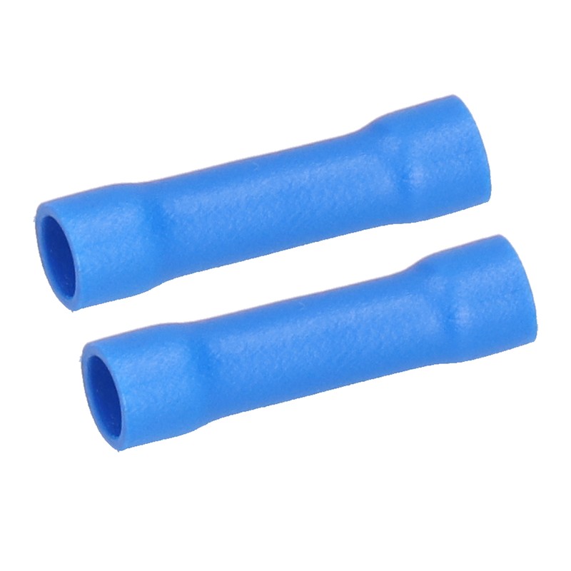1000 Pcs Blue Butt Connectors Fully Insulated Crimp Terminal Connectors