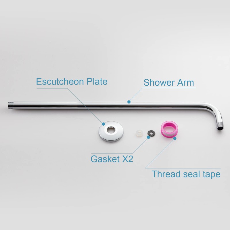 OFFO Shower Arm with Flange, 24 Inches Wall Mount Replacement