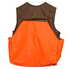 Briar Proof Frontloading Game Vest, Made in U.S.A. (Brown/Orange, Medium)