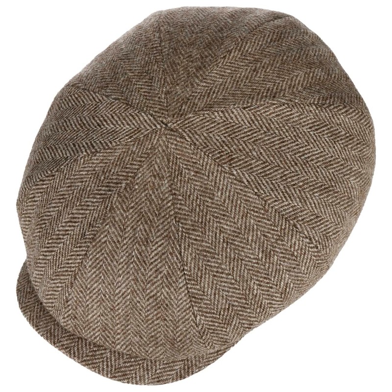 Stetson Hatteras Undyed Wool Flat Cap - Multicoloured Hat -