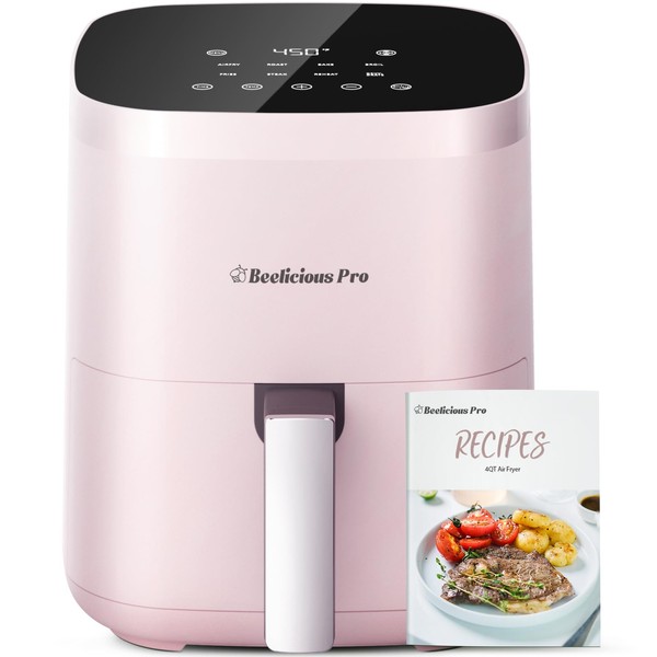 Air Fryer, Beelicious 8-in-1 Smart Compact 4QT Air Fryers, Shake