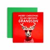 Huxters Cool Christmas Card for Grandson – Christmas Reindeer –
