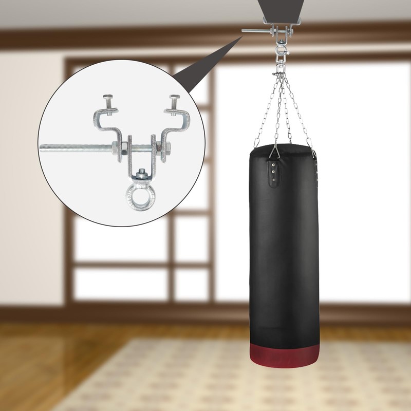 Jiaxitek Heavy Duty I-Beam Clamp Holder, Boxing Bag Hanger/Lifter, Adjustable