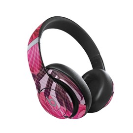 MightySkins Carbon Fiber Skin Compatible with Beats Studio Pro - Tropical Pink | Protective, Durable Textured Carbon Fiber Finish | Easy to Apply