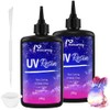 UV Resin 500g, Clear Beginner-Friendly Kit with Silicone Tools, Upgraded