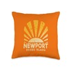 Newport RI - Sunny Newport Rhode Island Throw Pillow