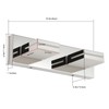 SineRise LED Modern Bathroom Vanity Light Fixtures (2-Light, 15.5-Inch), Chrome
