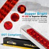 Partsam Waterproof 17" Inch High Power 40 LED Red Utility