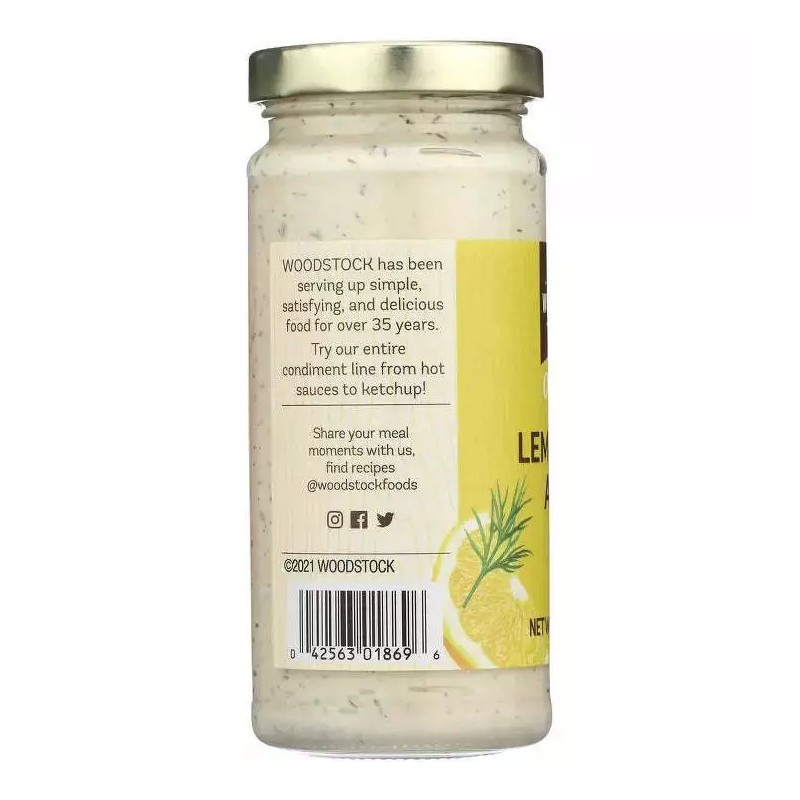 Woodstock Organic Lemon Dill Aioli 6.5 oz