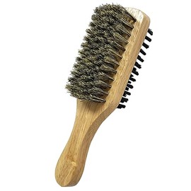 HAIKING Beard Styling Brush, 1 Pcs Mens Boar Bristle Hair Brush for Long, Thick, Curly Hair (7.08 * 2.16in)
