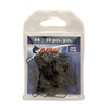 American Fishing Wire Interlock Snaps (Black/Size 4, 50 Pound Test,