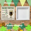 Coffee Decor, St. Patricks Day Irish Coffee Wooden Sign Home