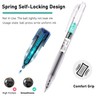 6Pcs Ballpoint Gel Pens, Retractable 0.5mm Black Ink Gel Pen,