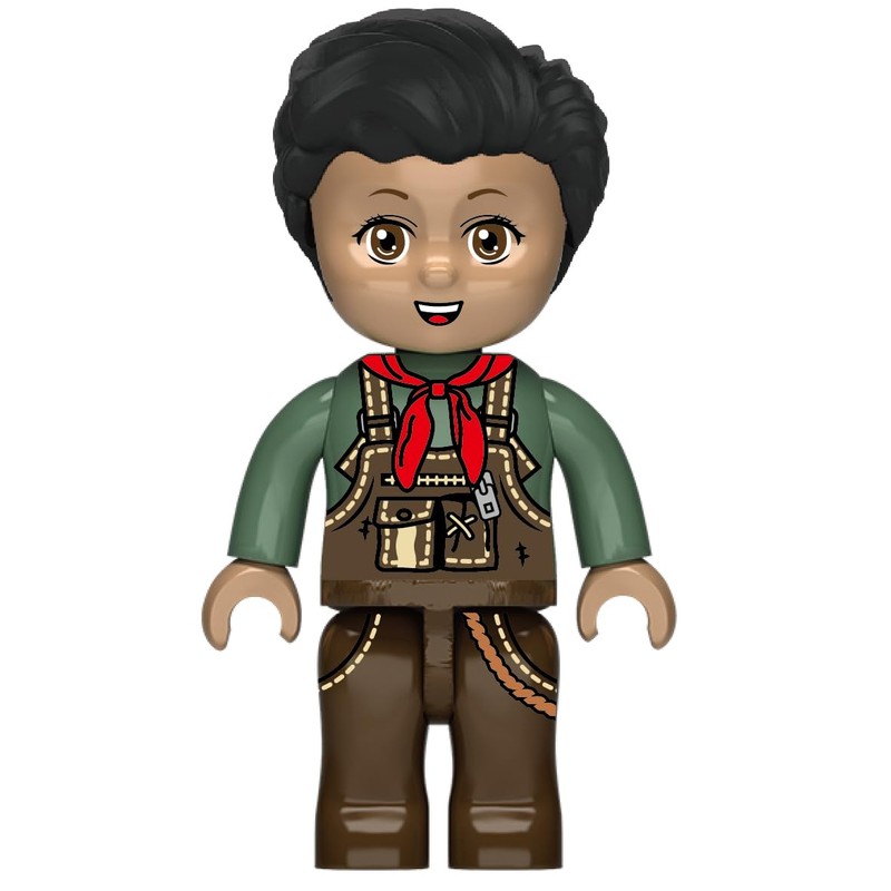 Kiddicraft KC1109 Small Tractor with Trailer - Clamping Blocks