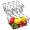 LeleCAT Wire Baskets with Handles Wire Storage Organizer Bin Baskets,