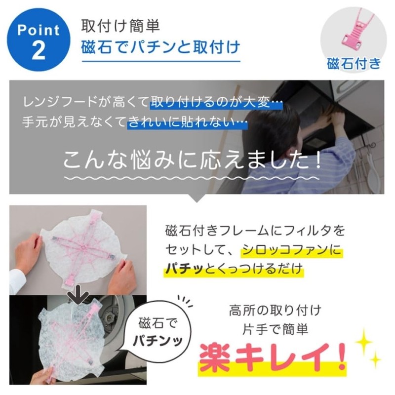 東洋アルミ 換気扇 フィルター シロッコファンフィルター フレームにセット 直径約25cm フレーム1個+フィルター3枚入 フィルたん S3058