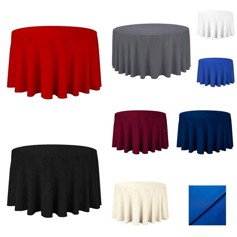 Jixin4you Tablecloth, Table Cover, New Year, Stylish, Solid, Round, Northern