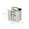 Design House 182121 Pocket Door Privacy Bed and Bath Lock