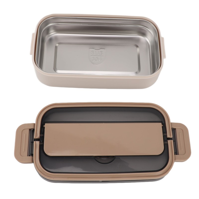 304 Stainless Steel Bento Box Adult Lunch Box Single Layer