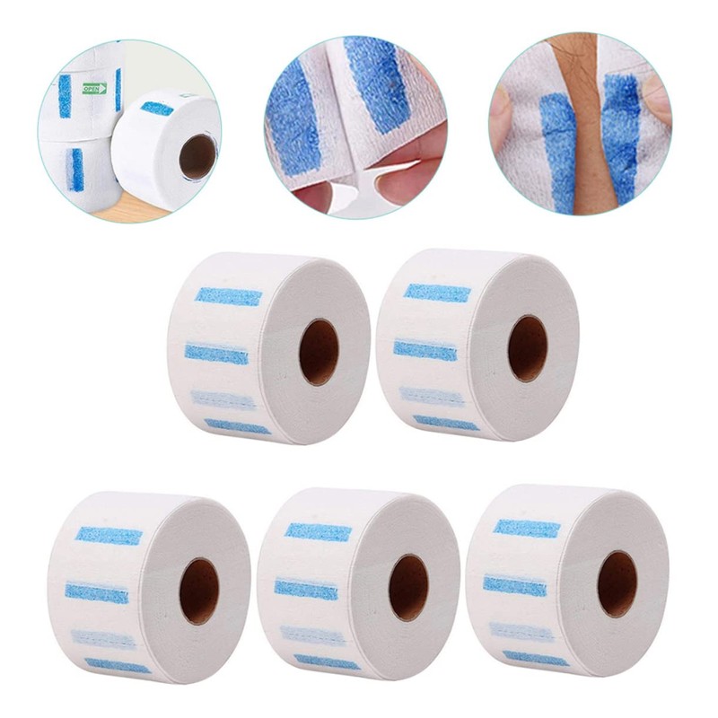 Ipetboom 5 Rolls Disposable Barber Neck Strips Stretchy Hairdressing Neck