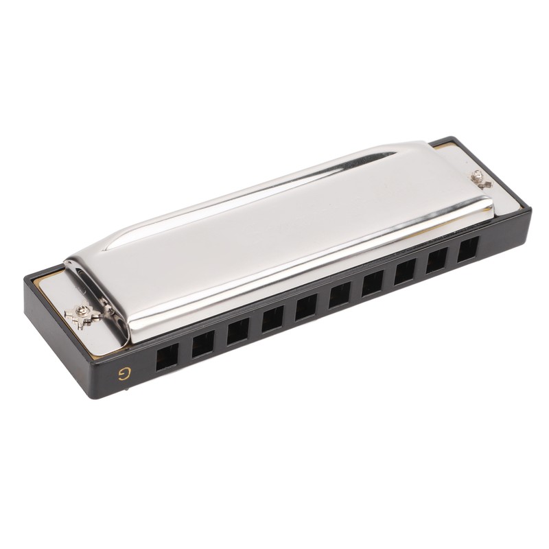 G Key Harmonica 10 Hole 20 Tone Mouth Organ Rust