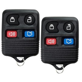 Generic 2 SKS 4-Button Keyless Entry Remote Key Fob Replacement, Compatible with Ford Edge Mustang Focus Explorer Taurus, Lincoln, Mercury, Mazda, CWTWB1U345, CWTWB1U331, BLACK