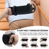 Gait Belt Transfer Belt for Seniors with 6 Handles, Standing