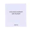 2.4G Wireless Touchpad Keyboard Multi-touch Ultra-slim with USB Receiver for
