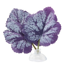 SQXBK 2PCS Purple Betta Fish Leaf Artificial Aquarium Plants Fake Plants Betta Bed Leaf Hammock Beta Fish Leaf Bed Aquarium Purple Plant Leaf Hammock Suction Cup Fish Tank Betta