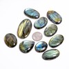 Natural [50mm+] 3pcs Large, Labradorite Gemstones Cabochons, Jewelry Making Loose