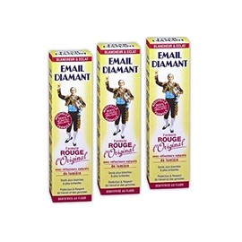 X3 Email Diamant Cosmetic RED Toothpaste - Formule Rouge Original (X3 Tubes)