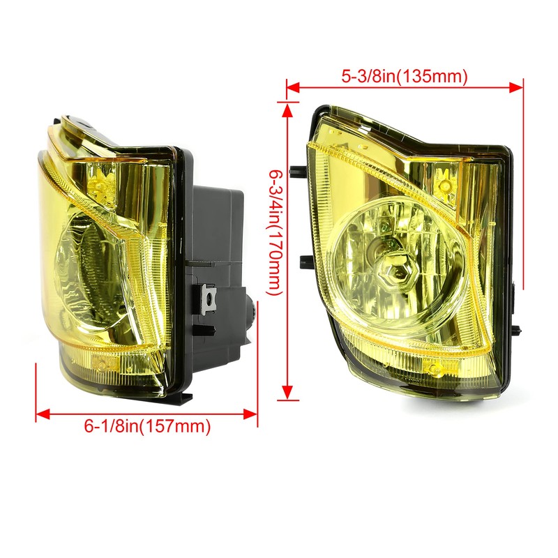 KUAFU Fog Lights Assembly Compatible with 2006-2010 Lexus IS250 IS350