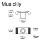 Musiclily Pro String Guides Trees Retainers for Fender American Ultra