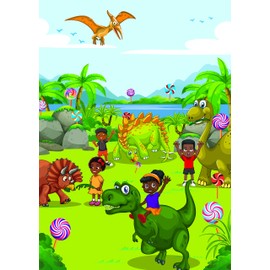 A+X Puzzles for Kids – 45 Pcs Dinosaur Jigsaw Puzzle for Toddler Learning- Preschool Educational Puzzle for Boys and Girls - Gift for Children