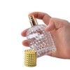 Enslz 50ml Refillable Clear Glass Luxury Spray Perfume Bottle Empty