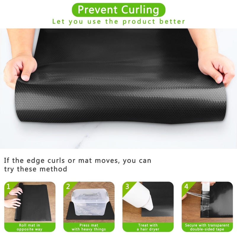 WochiTV Shelf Liner for Cabinets, Drawer 11.8 Inch x 20