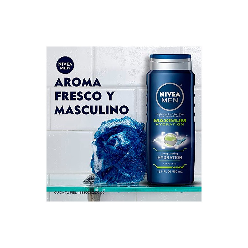 NIVEA MEN Jabón Líquido Corporal 3 en 1 Originals (500