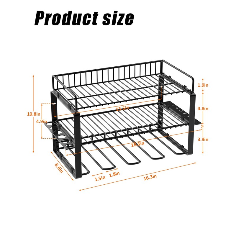 WellMall Power Tool Organizer Holder - Wall Mount Style for
