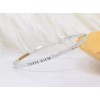 Curated Trinkets CARPE DIEM | Inspired Message Engraved Simple Bangle
