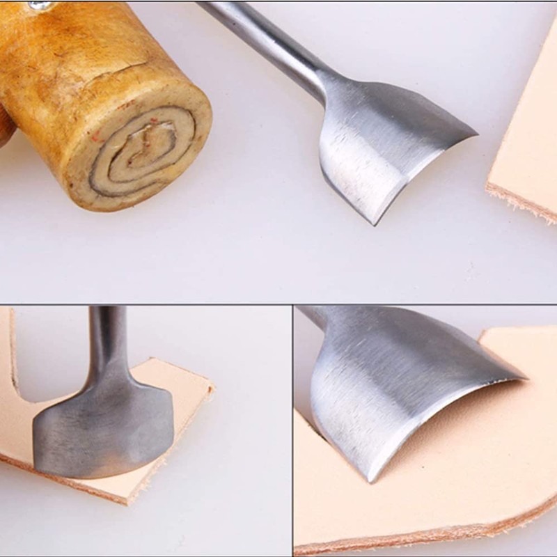 Leather Punch Half Round Steel Leather End Punch DIY Handmade