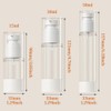3Pcs Transparent Airless Pump Bottles Refillable Empty Clear Travel Lotion