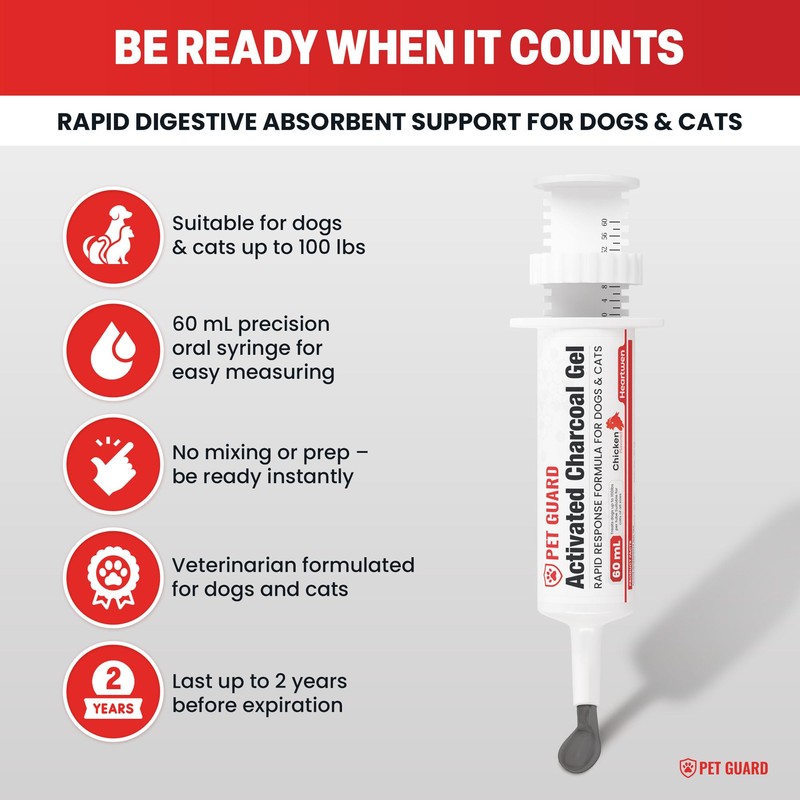 Heartwen Activated Charcoal for Dogs & Cats (60 mL) |