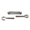BE-TOOL Stainless Steel 304 Hook & Eyelet Wire Rope for