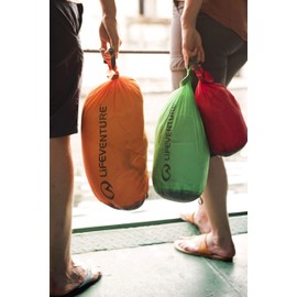 Lifeventure Ultralight Dry Bag, Siliconized Rip-Stop Fabric With Fully Taped Seams Lightweight Waterproof Dry Sack For Kayaking Camping Hiking Travelling Boating Water Sports,Red,2 litre